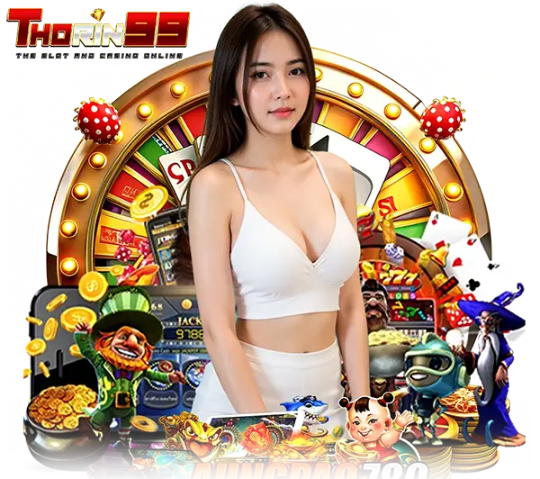 สาวชุดขาวล้อมไปด้วยสล็อต